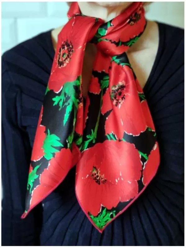 Clearance Mon Foulard en Soie Foulard Carré en soie femme CBF2126
