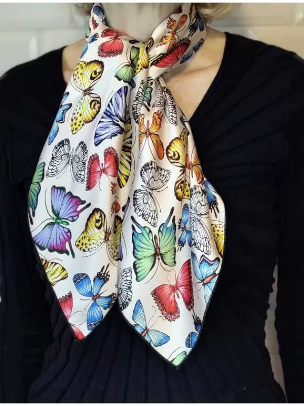 Online Mon Foulard en Soie Foulard Carré en soie femme CBF2313