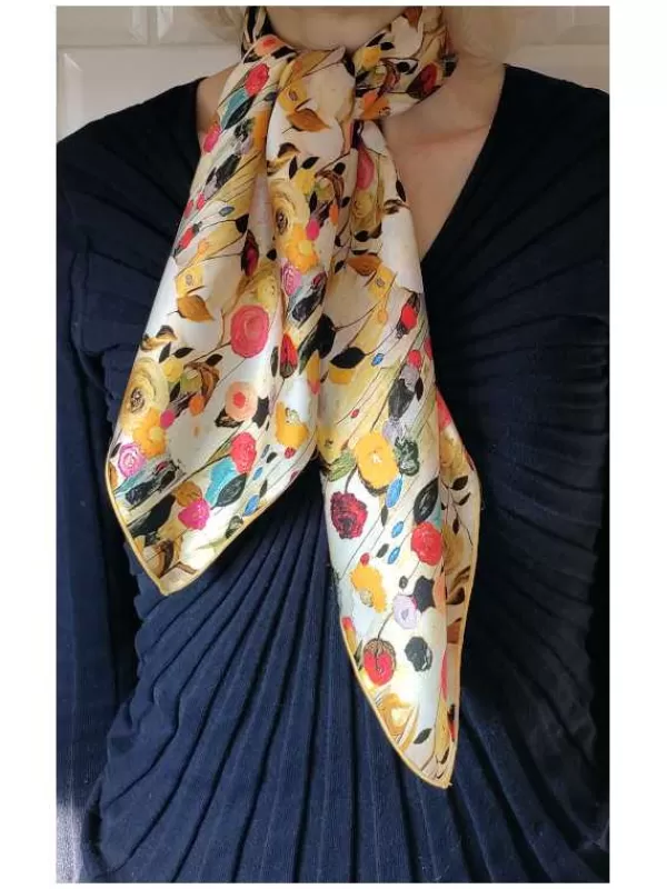 Clearance Mon Foulard en Soie Foulard Carré en soie femme CBF2304