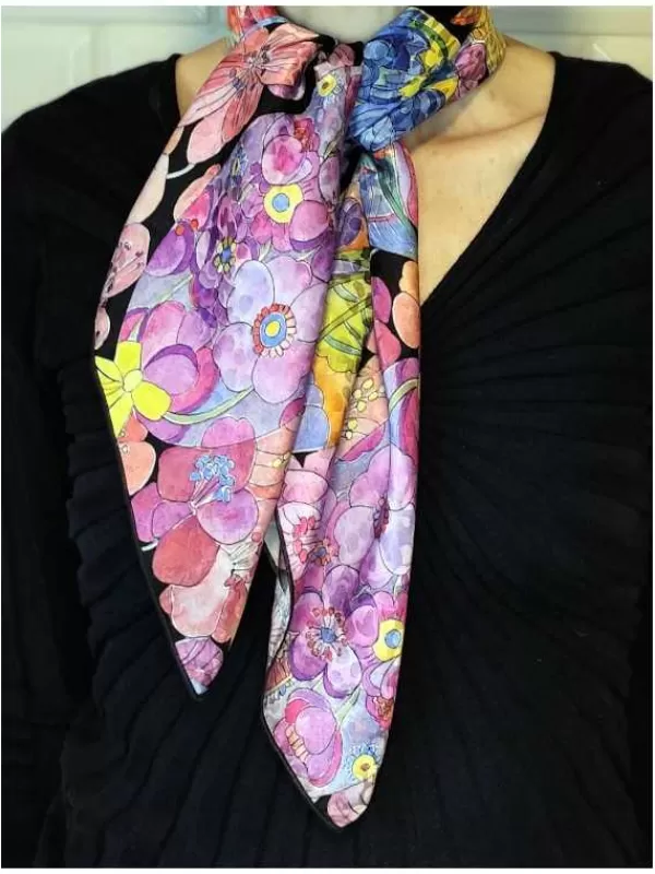 Hot Mon Foulard en Soie Foulard Carre en soie luxe femme CBF2938