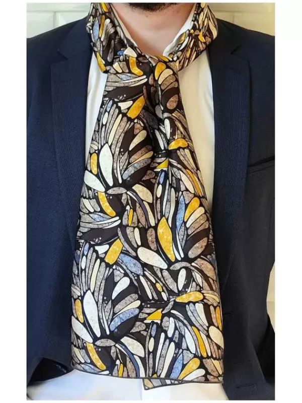 Store Mon Foulard en Soie Foulard écharpe en soie homme CBF EH2488