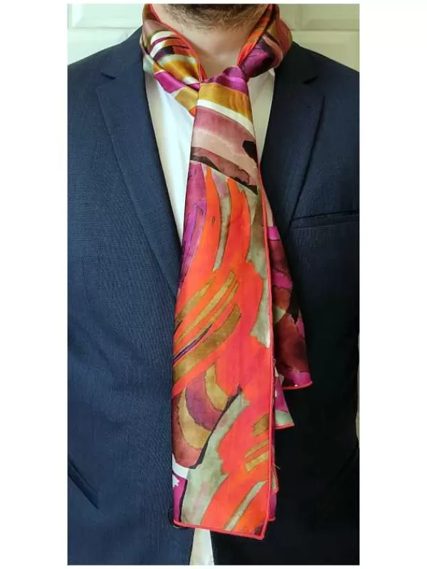 Outlet Mon Foulard en Soie Foulard écharpe en soie homme CBF EH2438