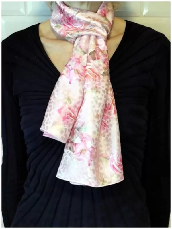 Shop Mon Foulard en Soie Foulard Echarpe en soie luxe femme CBFE2940